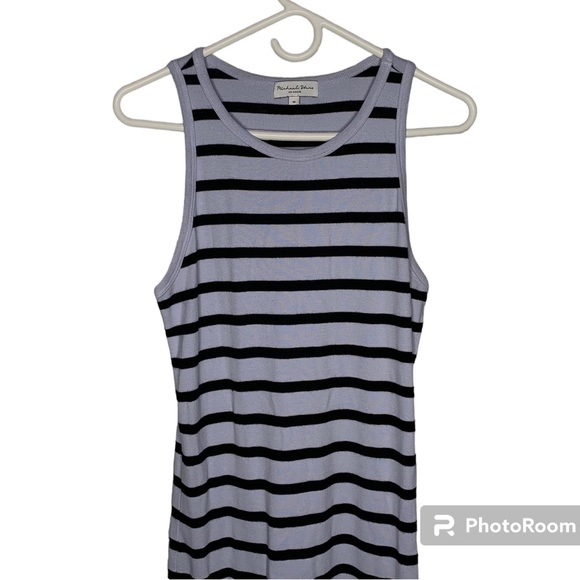 Nordstrom Michael Stars Ruby Stripe Cotton Blend Tank Dress - Picture 3 of 4